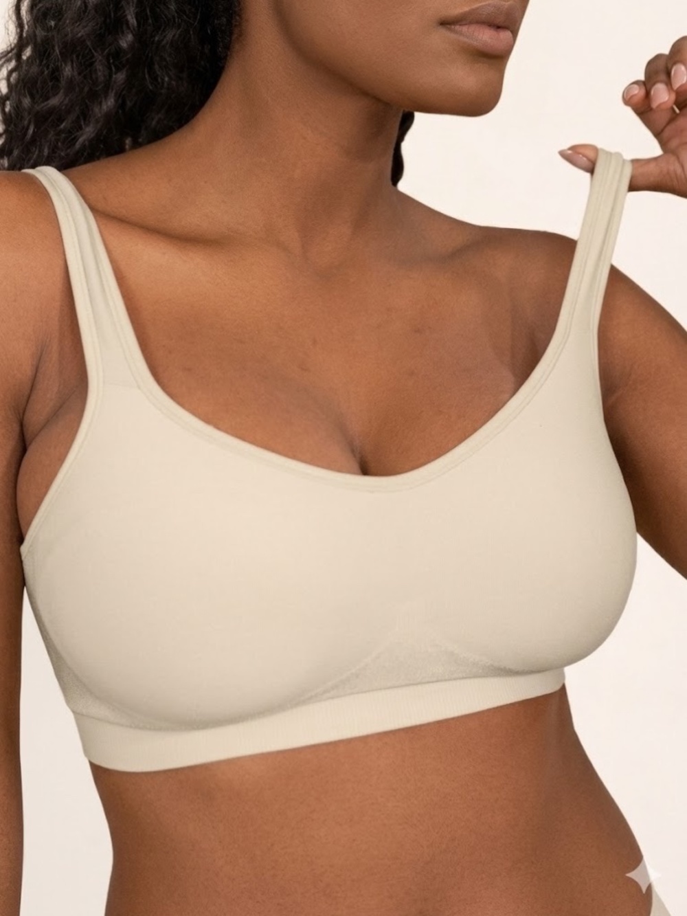 Truekind® Daily Comfort Wireless Shaper Bra, Medium, Chai